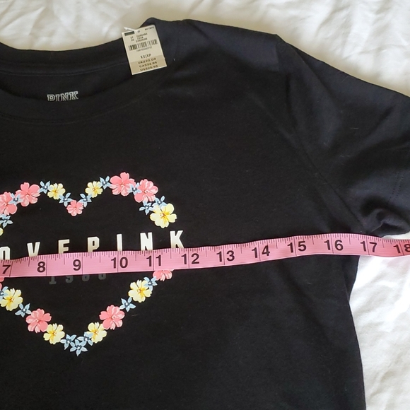 NWT PINK tee shirt. Xs - Picture 8 of 11